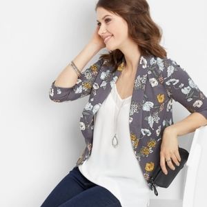 3/15 SALE NWT Floral Gray Blazer